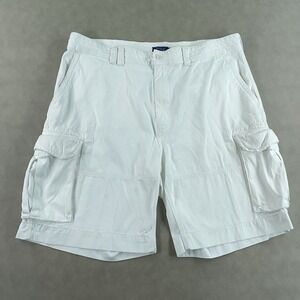 Polo Ralph Lauren Shorts Men's Size 42 White Cargo Pockets‎ Utility Cotton Logo